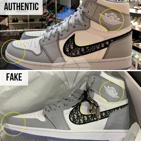 jordan 1 dior fake|(2024) How To Spot Fake Jordans: The Official Guide .